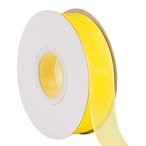 Fita de Organza Transparente 1 Polegada 50 Yardas Tekdeere - Enfeites e acabamentos - transparente, 1 polegada, 50 yardas