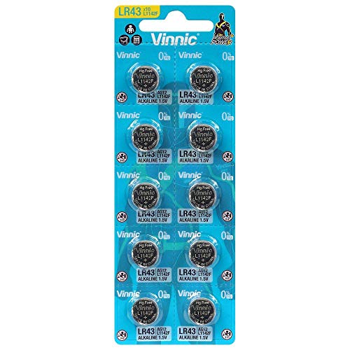 Pilhas Não Recarregáveis VINNIC Ag12 Lr44 Vinnic - Baterias - pilhas não recarregáveis, vinnic ag12 lr44, litio, tecnologia da ponta de metal, calculadoras, relógios