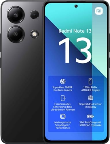 Smartphone XIAOMI Redmi Note 13 (6.67'' - 4 GB - 128 GB - Preto) Xiaomi - Telemóveis - smartphone, xiaomi, redmi note 13, 6.67 polegadas, 4 GB, 128 GB, preto