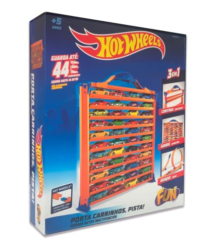 Caixa de Transporte HOT WHEELS 3 em 1 (Idade Mínima Recomendada: 4 anos) Hot Wheels - Brinquedos - transporte, 3 em 1, compartimentos, portátil