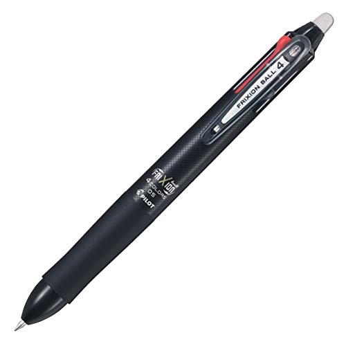 Caneta de Gel PILOT Frixion Ball 4 (Preto) Pilot - Canetas - tinta borrável, traço suave, apagável, borracha