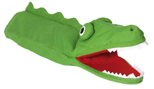 Peluche de brincar GOKI Crocodilo (3 anos) Goki - Marionetas e fantoches - peluche, brincar, goki crocodilo, madeira, tecido, crianças