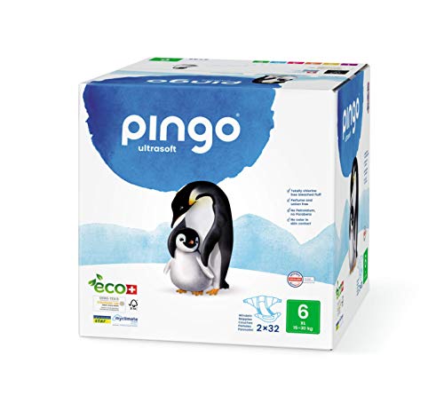 Fraldas PINGO Eco (Tamanho 6 - 32 Unidades) Pingo - Roupa interior - tamanho 6, eco, 32 unidades