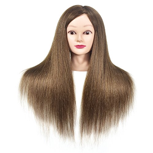 Cabeça de Manequim com Pelo Humano 100% Profissional Prática de Peluqueria Cabeças de Boneca MMZ - Manequins de exibição - cabeça, manequim, pelo humano, prática, peluqueria, boneca