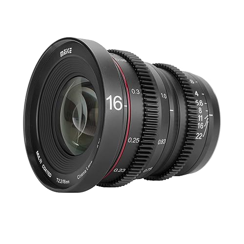 Objetiva MEIKE 16mm T2.2 (Encaixe: Micro 4/3 - Abertura: f/1.7) HK Meike - Lentes de câmera de vídeo - 1,6mm, t2.2, micro four thirds, f/1.7