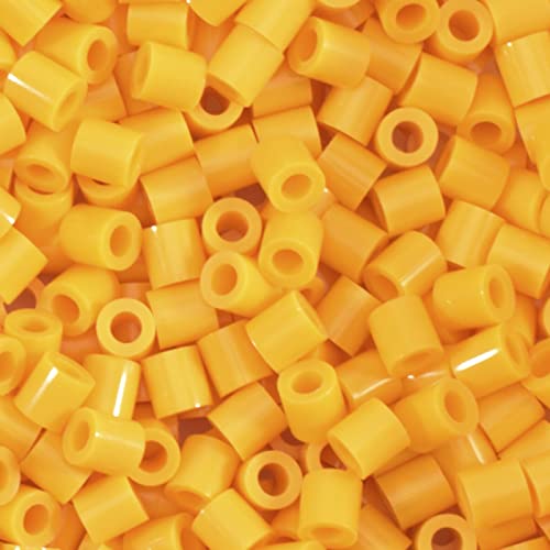 Perla de Plástico Amarelo Ocher 5 Mm 1100 Unidades Vaessen Creative - Missangas - perla, plástico, amarelo, ocher, 5 mm