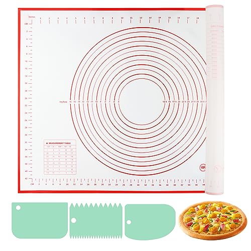 Tapete de Silicone para Cozinha 70X50Cm Vermelho VFANDV - Tapetes e forros de cozimento - silicone, cozinha, vermelho, 70x50cm