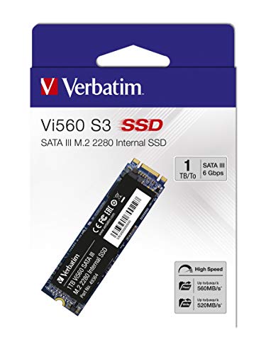 Disco SSD Interno VERBATIM DISKSTORE M.2 1TB (1 TB - M.2 PCI-Express) Verbatim - Discos rígidos - 1 tb, m.2 pci-express, 5200 rpm, ssd