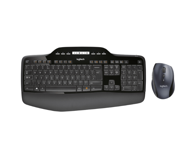 Teclado LOGITECH MK710 (Wireless - Layout Espanhol - Teclado Numérico) Logitech - Conjuntos de acessórios de computador - wireless, layout espanhol, teclado numérico