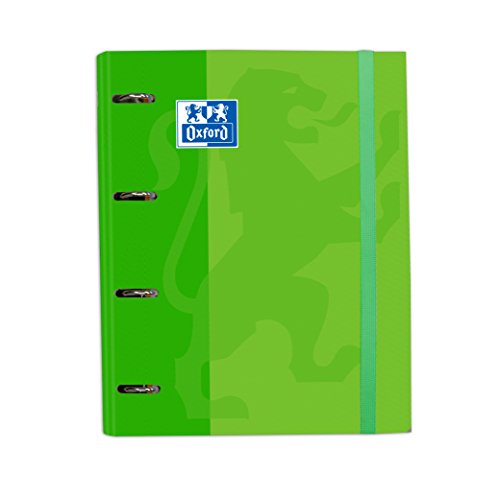 Dossier OXFORD 100% Polipropileno (PP) com Elástico (Verde - A4+ - Capacidade: 80 folhas) Oxford - Pastas Organizadoras - 80 folhas, quadro de separação, elástico, a4