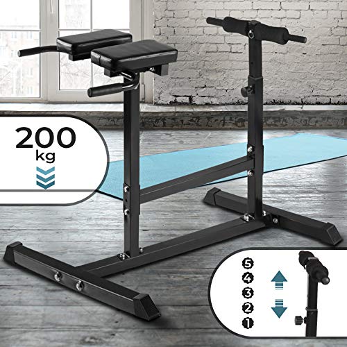 Banco de Musculação PHYSIONICS (Preto e Cinzento) Physionics - Máquinas e suportes de levantamento de pesos - musculação, preto, cinzento