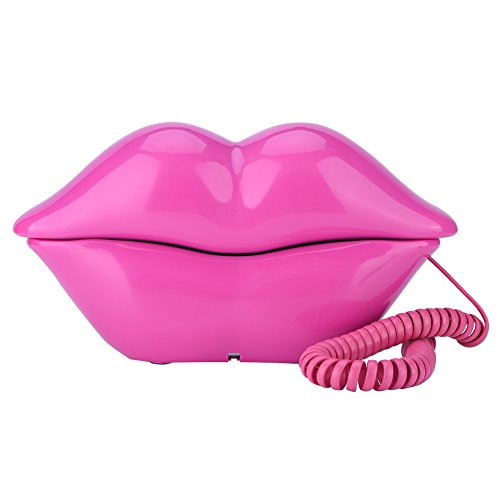 Telefone Fixo com Cabo EBOXER (Rosa - 15.5x8.5x9 cm) Eboxer - Telefonia - telefone fixo, cabo rosa, 15.5x8.5x9 cm