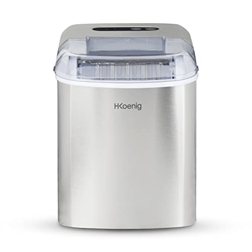 Máquina de Gelo H.KOENIG KB14 120 W (Capacidade: 12 kg) H.Koenig - Máquinas de gelo - 120 W, 1,2 kg, display LCD, desligar automático