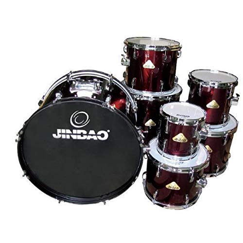 Tambor de Mão JINBAO (Vermelho - Plástico - 8x8x3.5cm) MÚSICA - Tom-toms - plástico, vermelho, 8x8x3.5cm