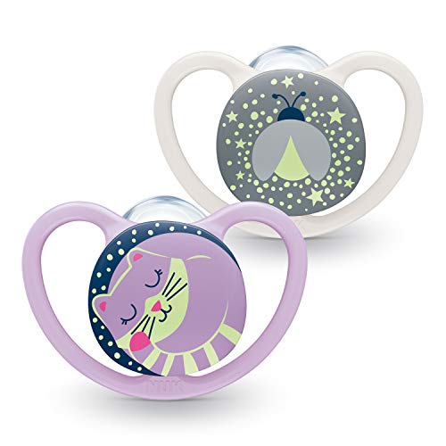 Conjunto de chupetas NUK Silicone Night Light (6-18 m) NUK - Cuidados com a higiene oral - silicone, night light, 6-18m