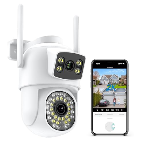 Câmara de segurança ANBIUX 2K/6MP | Branco ANBIUX - Câmeras de vigilância - 2k, 6MP, 1080p, infravermelhos