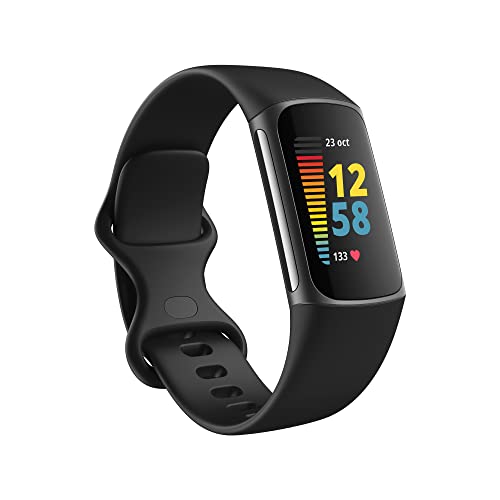 Pulseira Desportiva FITBIT Charge 5 (Bluetooth - Até 7 dias de autonomia - À prova de água - Preto) Fitbit - Monitores de atividade - bluetooth, 7 dias autonomia, à prova dágua, sensor atividade