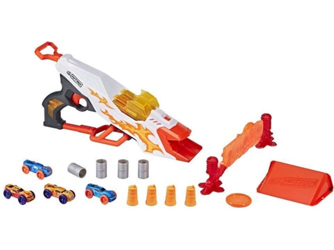 Lançador de veículo NERF Doubleclutch Inferno (Idade mínima: 8 anos) Nerf - Armas de brinquedo e acessórios - lançar, veículo, 8 anos, rampa longa distancia