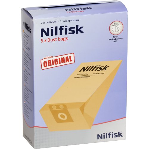 Sacos para Aspirador Nilfisk 82222900 | Cinzento Nilfisk - Acessórios de aspirador - polietileno, 10L, nilfisk, 5 sacos
