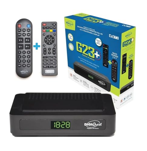 Receptor de TV DIGIQUEST G23 (Full HD - 50 W) DM-Digital - Áudio - full hd, 50 W, usb, 2 mandos a distancia, epg