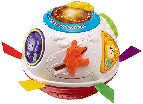Brinquedo Educativo VTECH Bola de atividades com som Kipper VTech - Brinquedos - botão de luz, som, bola, canais, águas