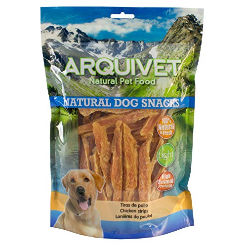 Arquivet Tiras de frango 1Kg Snack natural para cães Arquivet - Petiscos para cães - 1 kg, natural, snack, cães