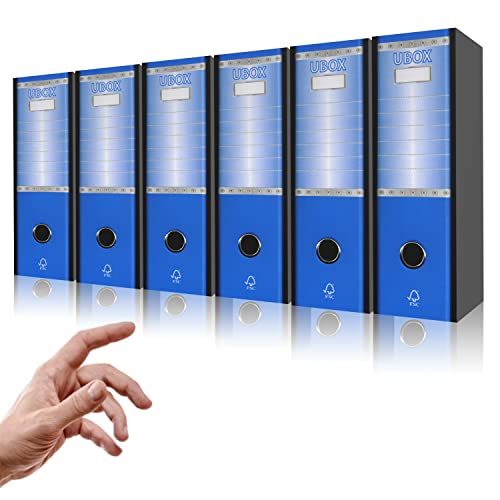 Dox 6 Unidades Protocolo Lomo 8 Azul LOGICASHOP LogicaShop - Pastas Organizadoras - 6 unidades, protocolo lomo, azul
