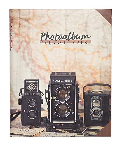 Álbum de Fotografias ERIK EDITORES Classic Map Grupo Erik - Álbuns de fotos - 30 folhas, capa de cartão, papel bege, autoadesivas