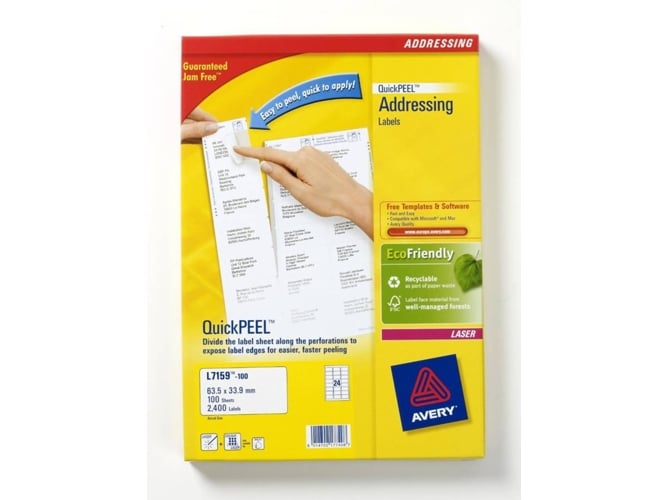 Etiquetas AVERY ZWECKFORM QuickPeel Address Avery - Etiquetas de endereço - etiquetas, avery, zweckform, quickpeel, endereços
