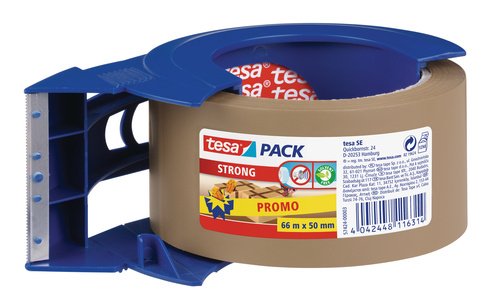 Fita Adesiva TESA Strong Brown 66M X 19Mm TESA - Fita adesiva de ferragens - fita adesiva, tesa strong brown, embalagem, resistência à luz solar