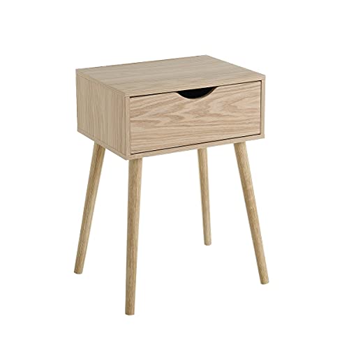 Mesa de Cabeceira LOLAHOME (Madeira - Melamina - 40 x 30 x 57 cm) LOLA HOME - Conjuntos de móveis - madeira, melamina, 40x30x57 cm