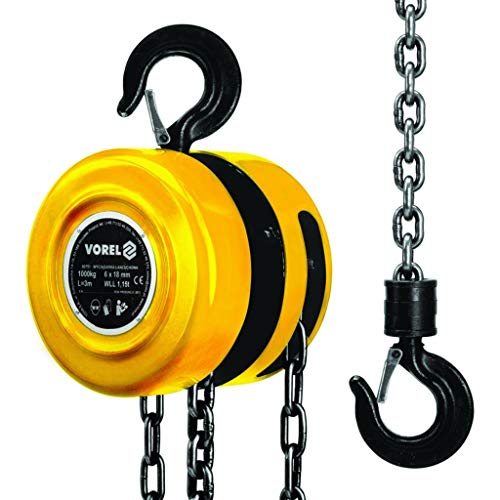 VOREL 80751 - Anel de Corrente para Carga 1.000 kg VOREL - Guinchos, guindastes e carrinhos - 1000 kg, aço, gancho, 9 kg