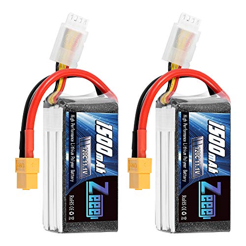 Bateria ZEEEESPORTS 11.1V 120C 1500mAh 3S RC Lipo com XT60 Zeee - Baterias - 11.1V, 120c, 1500mAh, xt60
