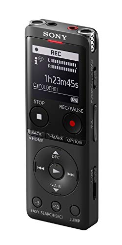 Gravador de voz digital sony icd-ux570b 4 gb preto, prateado Sony - Gravadores de voz - digital, 4 GB, preto, prateado