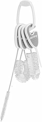 Escova de Limpeza de Biberões e Tazas NUBY 3 Peças NEW VALMAR BVBA - Móveis para bebês e crianças pequenas - 3 peças, biberões, tazas, escovas