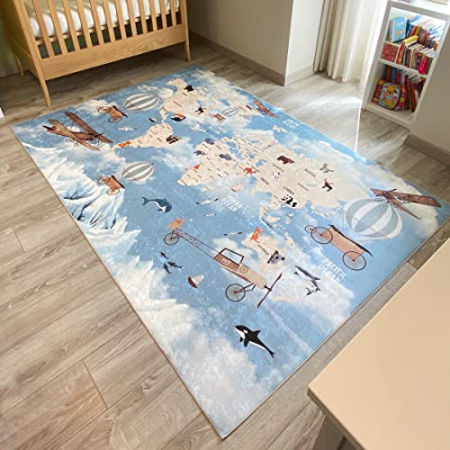 Tapete Infantil NAZAR Dino, Mapa e Animais NAZAR - Tapetes - infantil, dino, mapa, animais