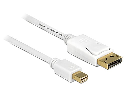 Cabo de Dados DELOCK (Mini DisplayPort - 2 m - Branco) Delock - Cabos - mini displayport, 2m, 3840x2160, displayport 1.2