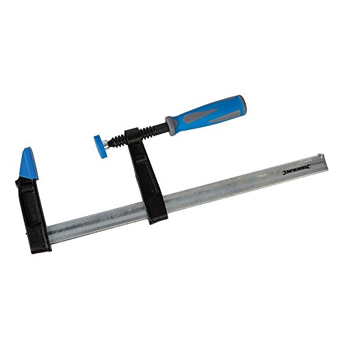 Silverline 633820 - Mordaza extensible resistente (300 x 80 mm) Silverline - Grampos de ferramentas e tornos - aço fundido, manípulo de borracha, proteção plástica, 300 x 80 mm