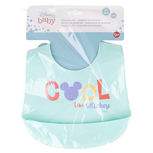 Babero de Silicone STOR (Idade Mínima Recomendada: 3 anos) Stor - Amamentação e alimentação - silicone, preto, azul, 3 anos