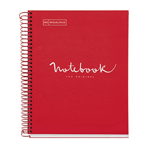Caderno MIQUELRIUS Notebook Emotions (A5) MIQUELRIUS - Cadernos e bloco de notas - espiral, 120 folhas, micro-perforadas, capa colorida