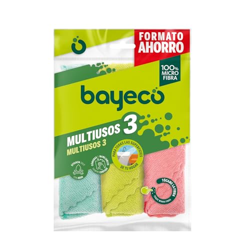 Conjunto de 3 Escovas BAYECO Multifuncional 4 GASA SL - Escovas de limpeza - microfibra, multifuncional, ergonómicas
