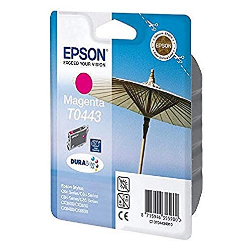 Tinteiro EPSON T0443 Magenta (C13T04434020) Epson - Cartuchos de toner e jato de tinta - magenta, 13 ml, 420 páginas, epson stylus photo
