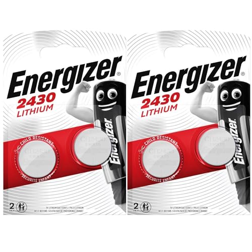 Pilhas Não Recarregáveis ENERGIZER (4 unidades) ENERGIZER CR2430 - Baterias de uso geral - CR2430, 3V, preto, 4 unidades