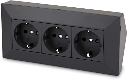 Extensão Elétrica DURONIC 3 tomadas Preto HAVA - Fios e cabos elétricos - 3 tomadas, preto