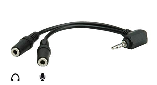 Cabo de Áudio ROLINE (Jack 3.5mm - Jack 3.5mm - 15 cm - Preto) ROLINE - Adaptadores de cabos de áudio e vídeo - cabo áudio, roline, jack 3.5mm, 15 cm, preto