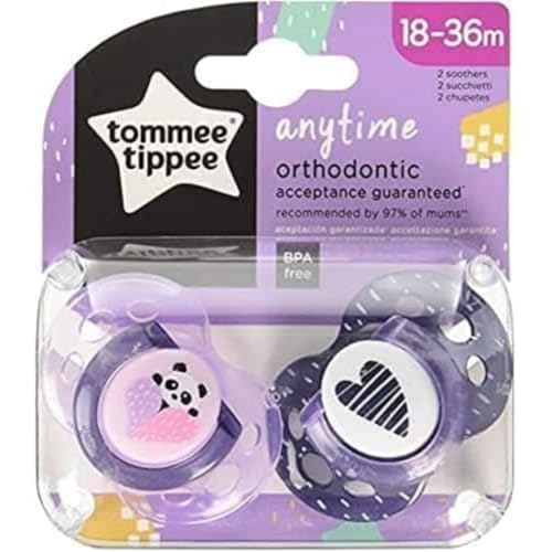 Tommee Tippee Conjunto de 2 Chupetas Clássicas Tommee Tippee - Cuidados com a higiene oral - 2 chupetas, borracha natural, circulação de ar, bebé
