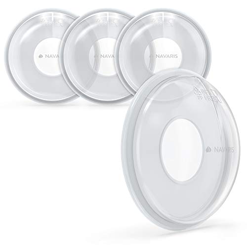 Conjunto 4 Copos Leite Materno NAVARIS (Transparente) Kw-Commerce - Acessórios para bomba de mama - conjunto, copos leite materno, navaris, transparente