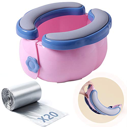 Baby Travel Potty - Assento de Banho Portátil com Almofada de PU e Capa JUVEL - Móveis para bebês e crianças pequenas - portátil, almofada PU, capa