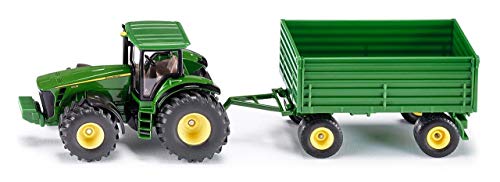 Veículo SIKU Trator com Reboque Verde (Idade Mínima: 3 - Transportes) SIKU - Modelos em escala - trator, reboque, escala 1:50, metal e plástico