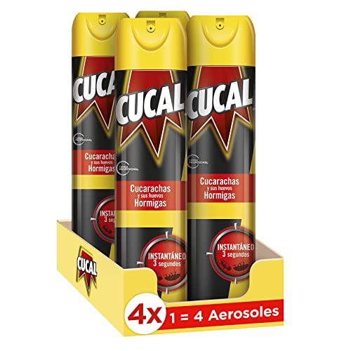 Spray Inseticida Aerosol Instant Cucal 4X400Ml Henkel - Pesticidas - inseticida, instantâneo, cucaracha, hormiga, tijereta